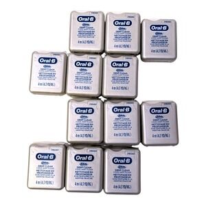 Oral-B Glide Deep Clean Cool Mint Dental Floss Travel Size 4m 4.3yd Lot of 12